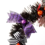 Halloween Witch Wreath Pumpkin Decorations tag1