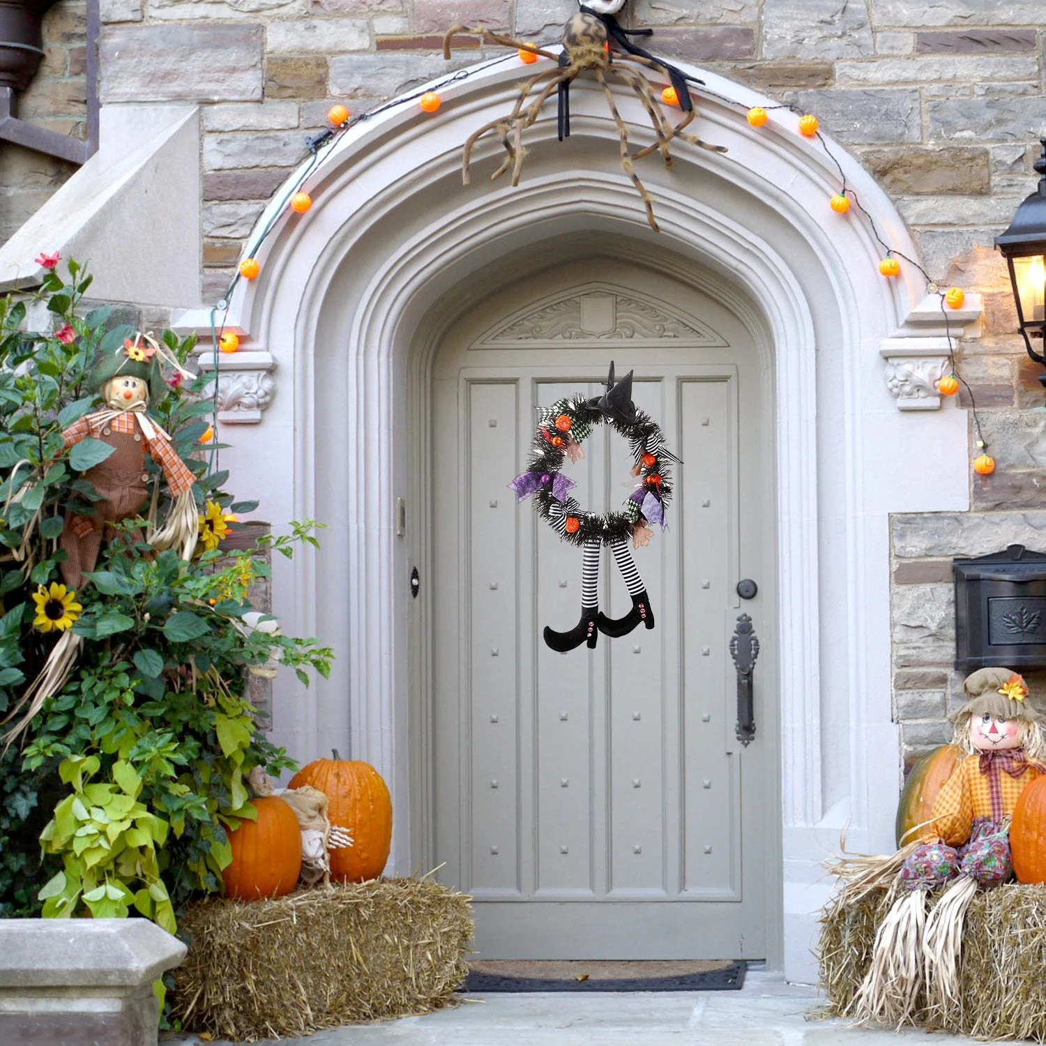 Halloween Witch Wreath Pumpkin Decorations -  - #tag1#