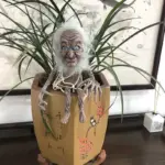 Halloween Withered Dwarfs Evil Little Old Man Ornaments Funny Goblin Creature Doll tag1
