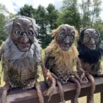 Halloween Withered Dwarfs Evil Little Old Man Ornaments Funny Goblin Creature Doll tag1