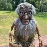 Halloween Withered Dwarfs Evil Little Old Man Ornaments Funny Goblin Creature Doll tag1