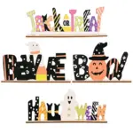 Halloween Wood Decorations DIY Ghost Letter Festival Ornamen tag1
