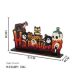 Halloween Wooden Decoration Decorations Festival tag1