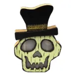 Halloween Wooden Ornament Pumpkin Skull Black Cat tag1