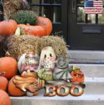 Halloween Wreath Autumn Door Decoration Wall Decoration tag1
