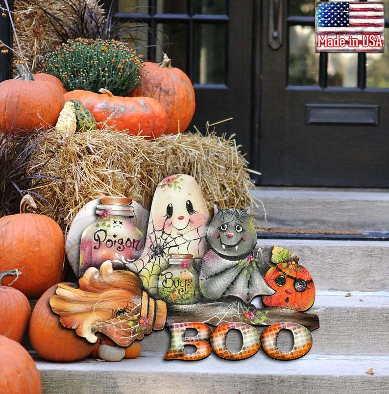 Halloween Wreath Autumn Door Decoration Wall Decoration -  - #tag1#