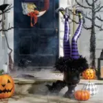 Halloween decoration evil witch thigh tag1