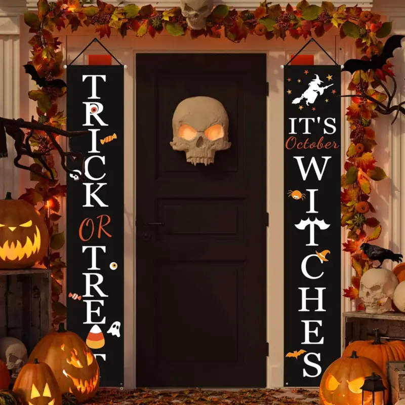 Halloween door hanging couplet tag1