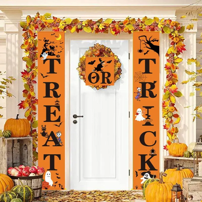 Halloween door hanging couplet tag1