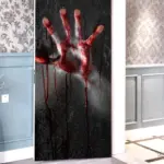 Halloween ghost hand door stickers tag1