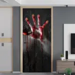 Halloween ghost hand door stickers tag1
