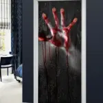 Halloween ghost hand door stickers tag1