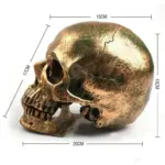 Halloween resin skull tag1