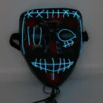 Halloween scary face hood tag1