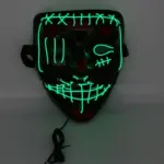 Halloween scary face hood tag1