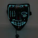 Halloween scary face hood tag1