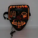 Halloween scary face hood tag1
