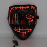 Halloween scary face hood tag1