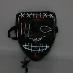 Halloween scary face hood tag1