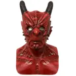 Halloween scary horns warcraft mask tag1