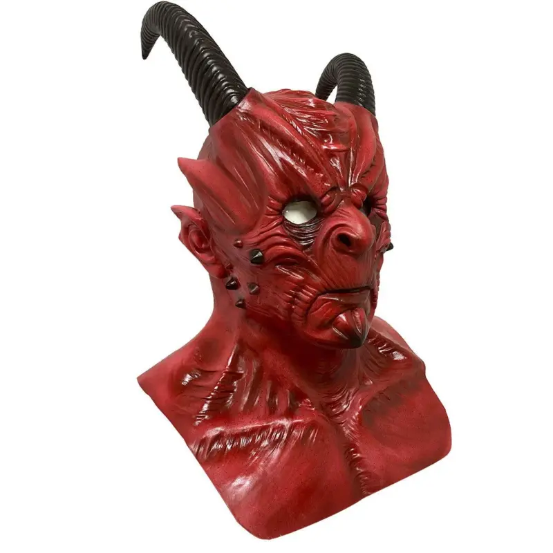 Halloween scary horns warcraft mask tag1