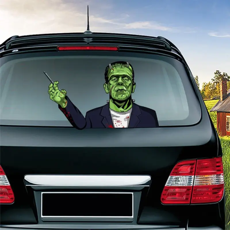 Halloween wiper sticker tag1