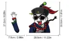 Halloween wiper sticker tag1