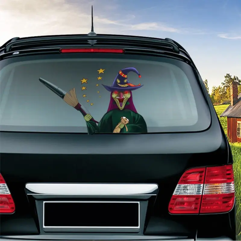 Halloween wiper sticker tag1