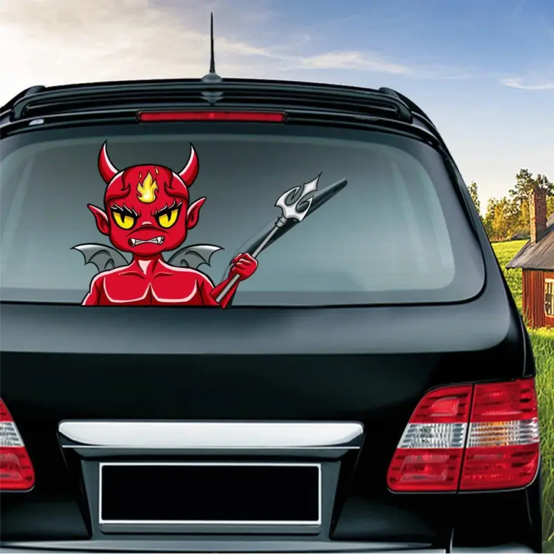 Halloween wiper sticker tag1