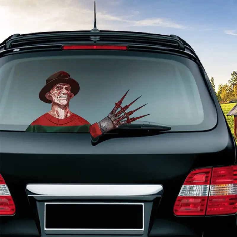 Halloween wiper sticker tag1