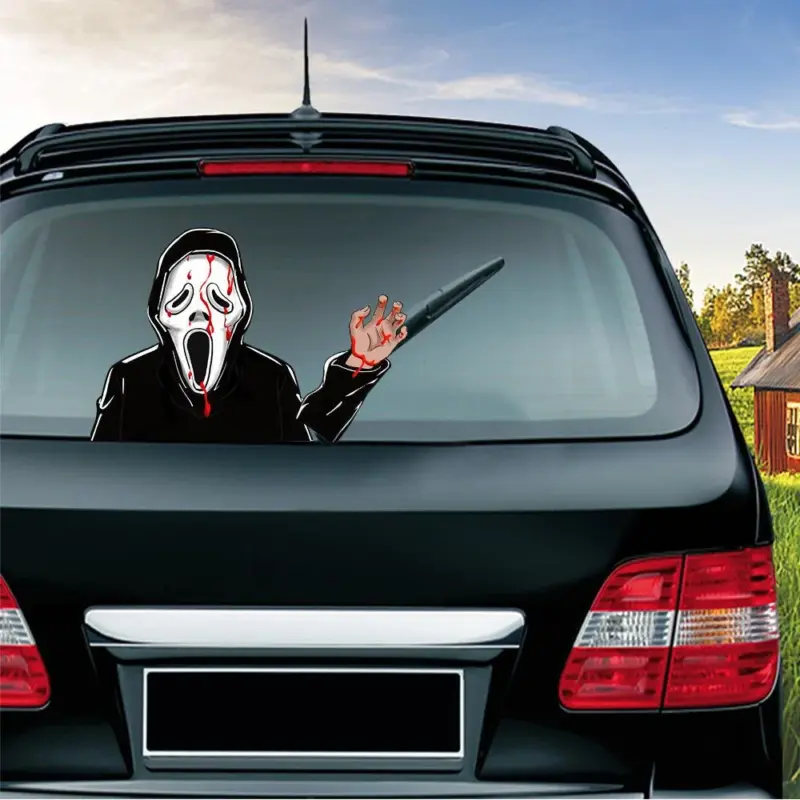 Halloween wiper sticker tag1