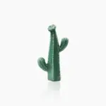 Hand Crafted Green Ceramic Cactus Sculpture