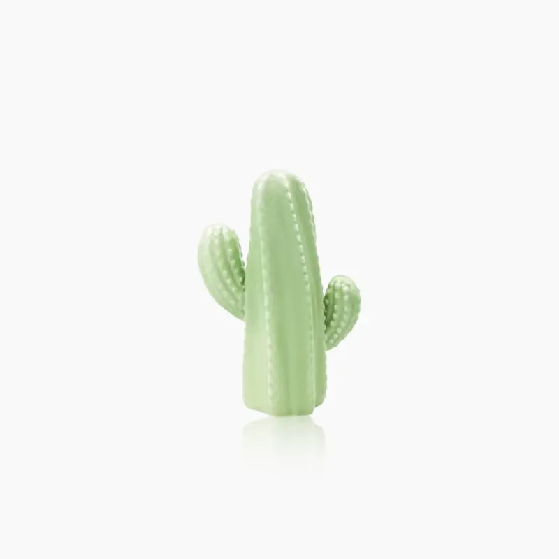 Hand Crafted Green Ceramic Cactus Sculpture