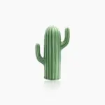 Hand Crafted Green Ceramic Cactus Sculpture