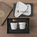 Hand Painted Ceramic Cup and Saucer Set Decorfaure Exclusive Decorfaure