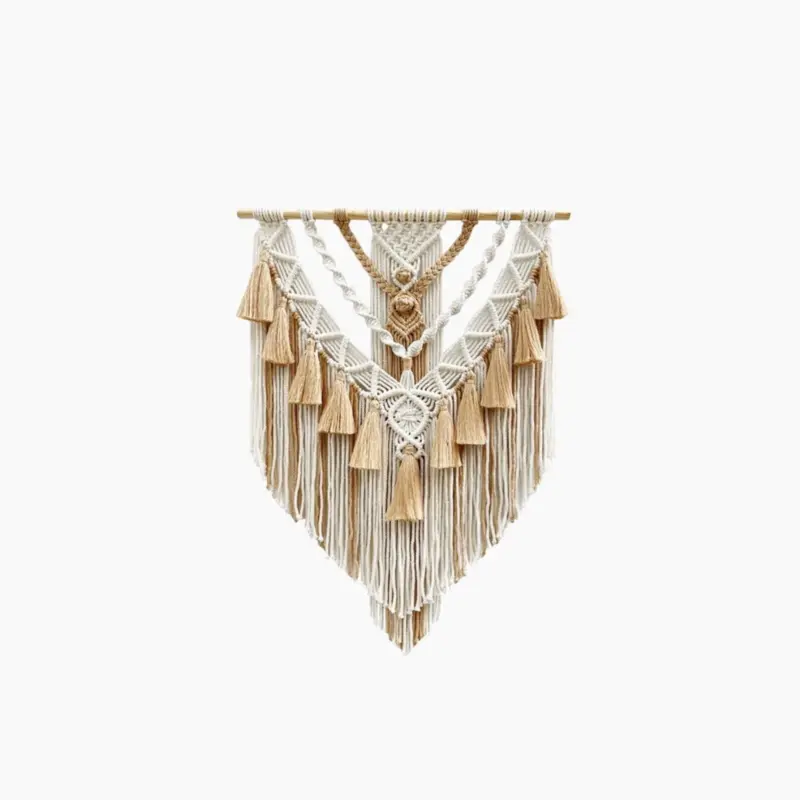 Hand Woven Color Macrame Tapestry