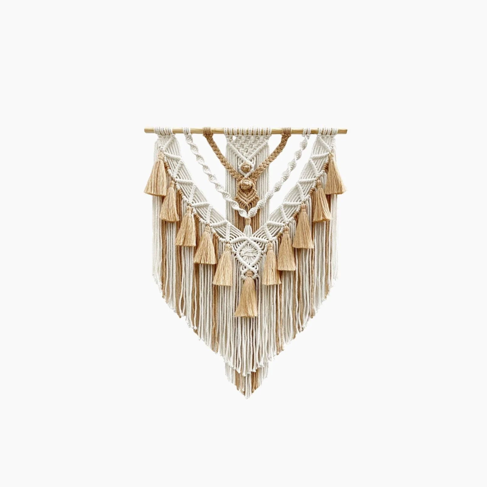Hand-Woven Color Macrame Tapestry -