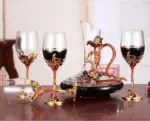 Hand-blown-and-painted-goblet-and-decanter-Exclusive-to-Decorfaure-Decorfaure-1685702121 Hand blown and painted goblet and decanter Exclusive to Decorfaure Decorfaure