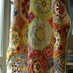 Hand_Crocheted_Flower_Blanket_-_-4199209 Hand Crocheted Flower Blanket