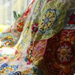 Hand_Crocheted_Flower_Blanket_-_-4199218 Hand Crocheted Flower Blanket
