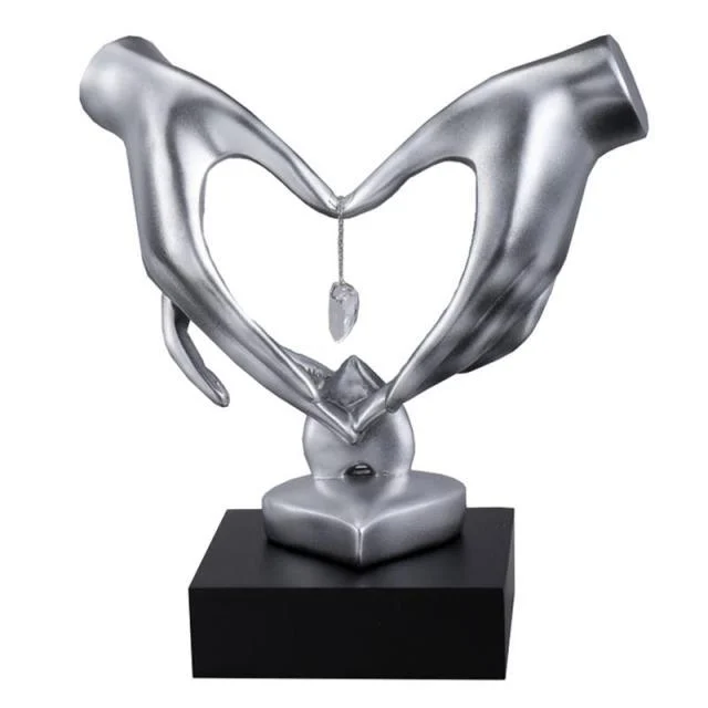 Hand Love Heart-Shaped Figurine -