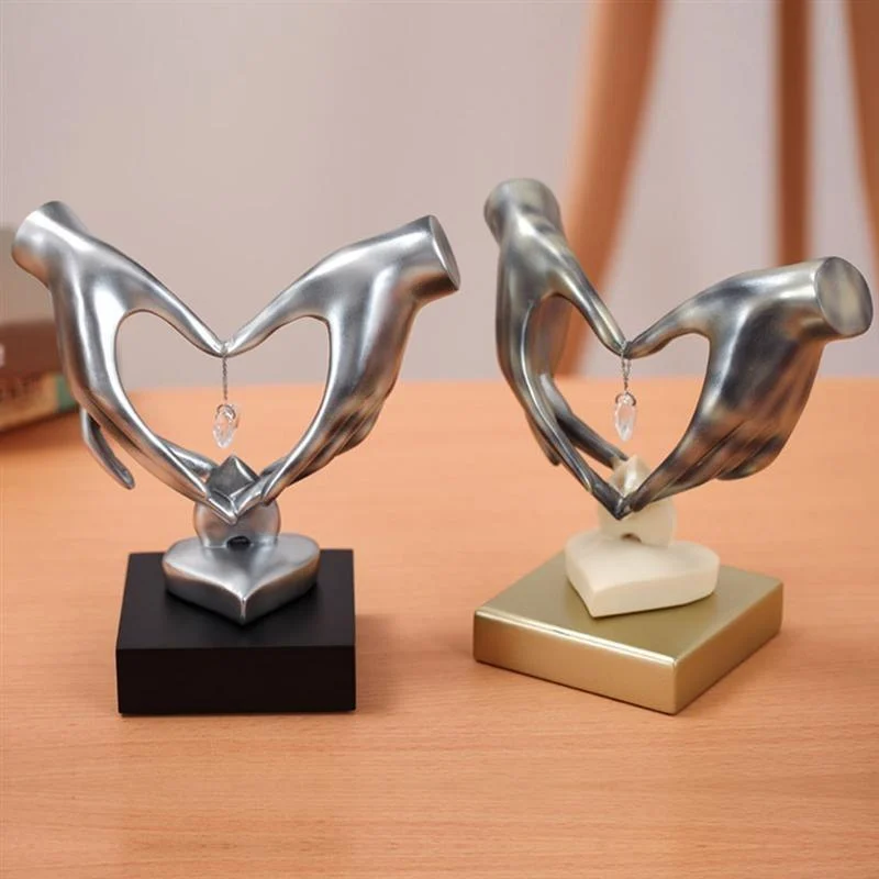 Hand Love Heart-Shaped Figurine -