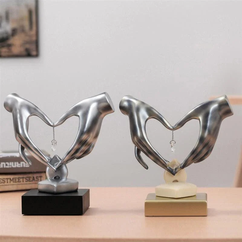 Hand Love Heart-Shaped Figurine -