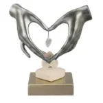 Hand Love Heart Shaped Figurine