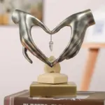 Hand Love Heart Shaped Figurine
