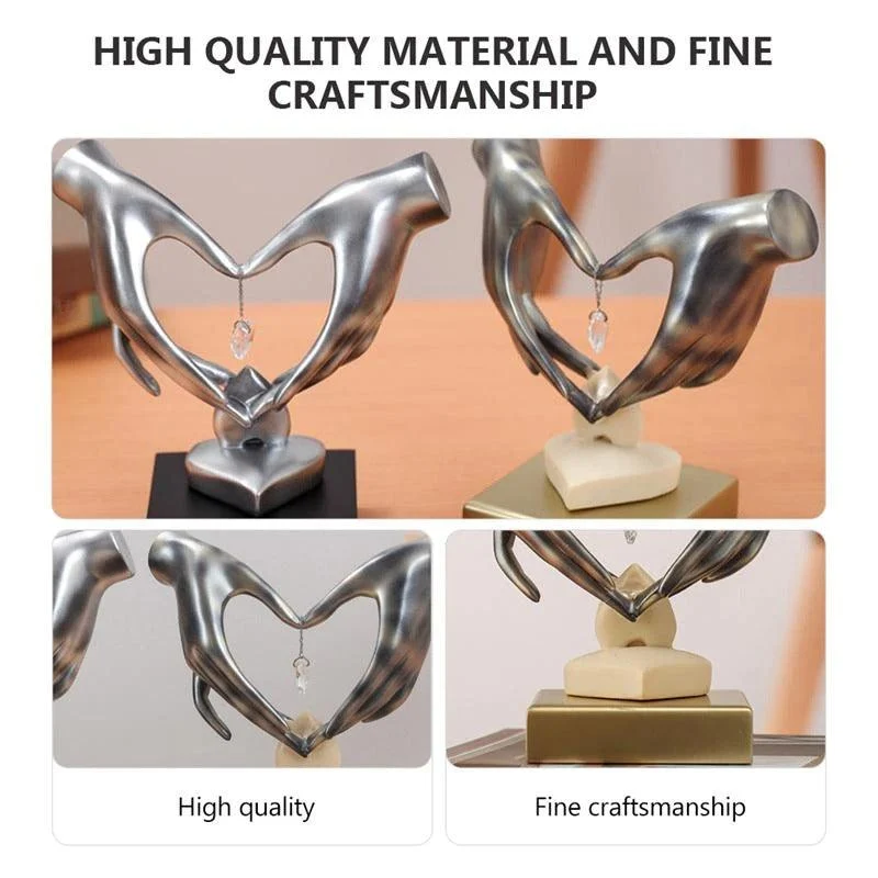 Hand Love Heart-Shaped Figurine -