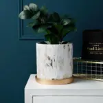 Hand_Made_Planter_With_Gold_Tray_-_-4199275 Hand Made Planter With Gold Tray