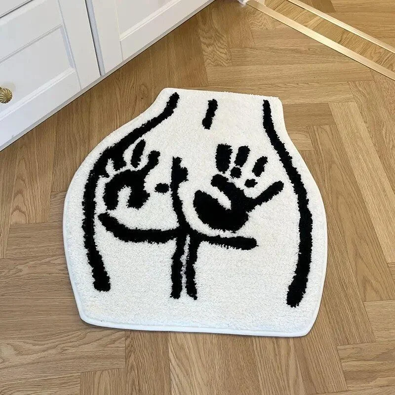 Hand Marked Butt Hand-Crafted Rug -