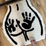 Hand Marked Butt Hand Crafted Rug