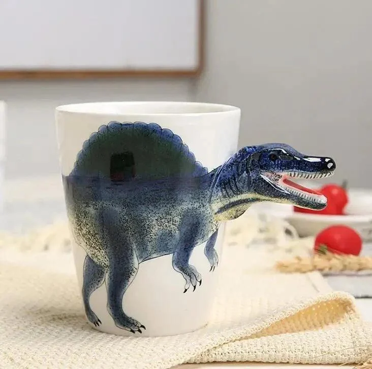 Hand Painted Ceramic Dinosaur Mug -  - #tag1#